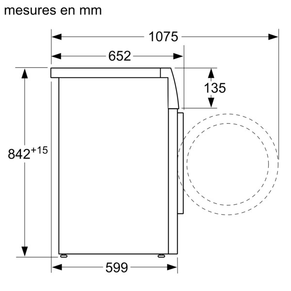 Sèche-linge pompe à chaleur A+++ 8kg Bosch WQG233D0FRs6